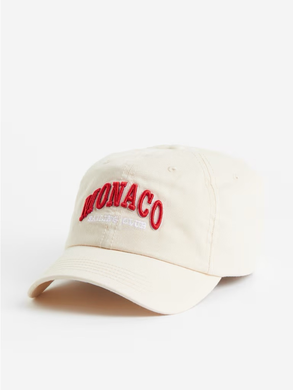 H&M Monaco Sailing Club Ballcap in Red & Cream